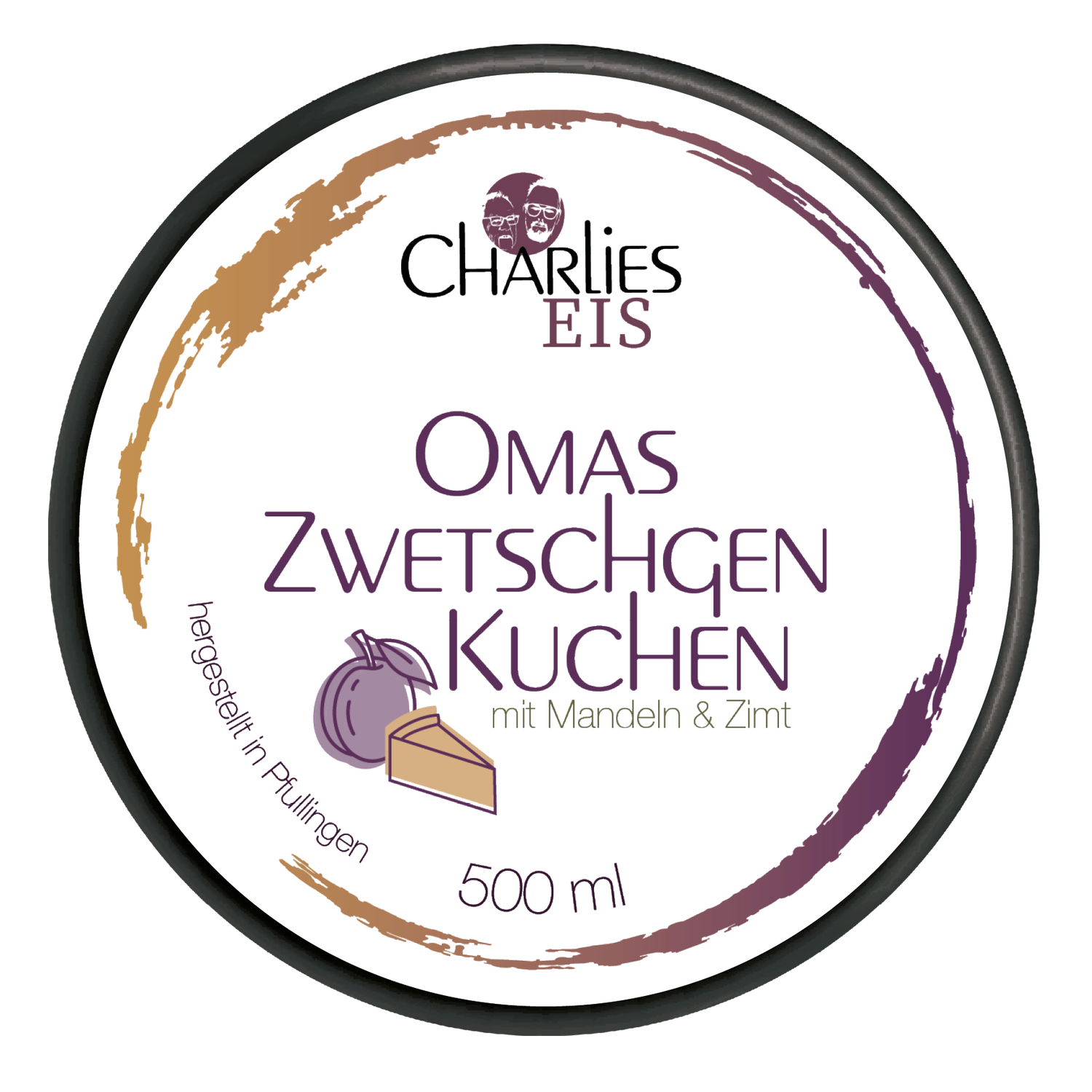 Omas Zwetschgenkuchen mit Mandeln & Zimt 500 ml
