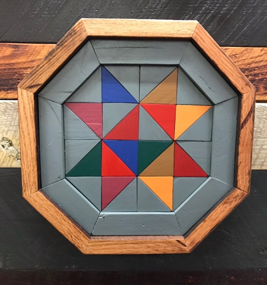 Multi Color Star with Double Frame