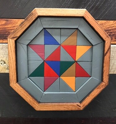 Multi Color Star with Double Frame