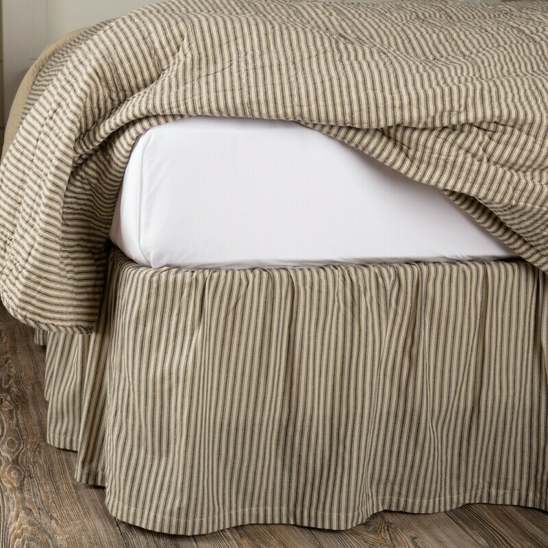 Sawyer Mill Ticking Bedskirt