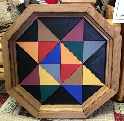 Multi Color Star on Black