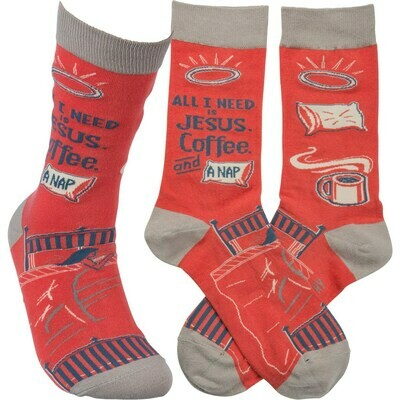 Socks-Jesus, Coffee &amp; A Nap