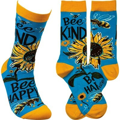 Socks-Bee Kind, Bee Happy
