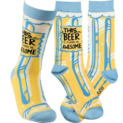 Socks-Beer Is Making Me Awesome