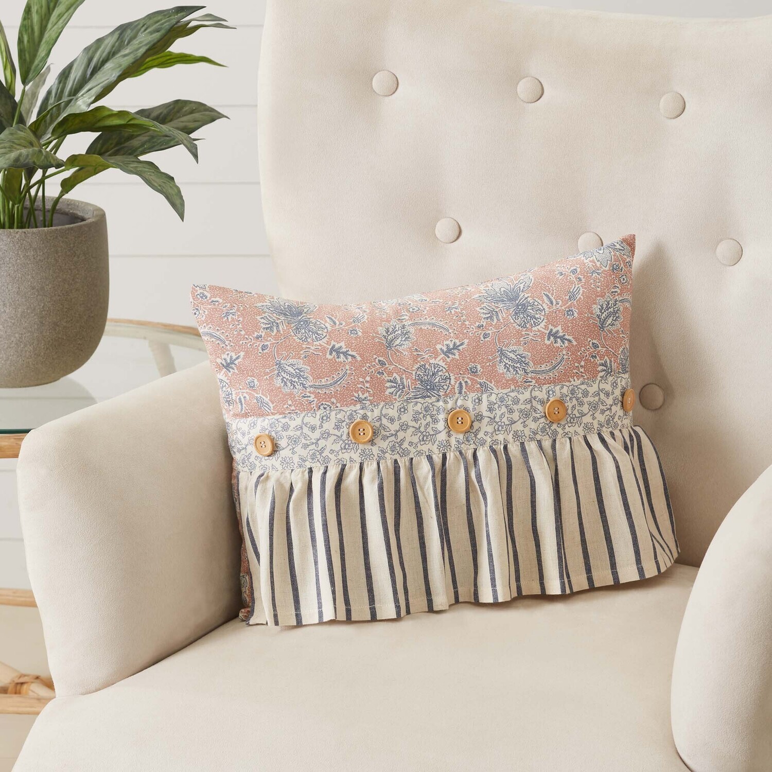 Kaila Ruffled Toss Pillow