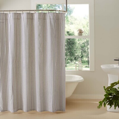 Kaila Ticking Stripe Shower Curtain