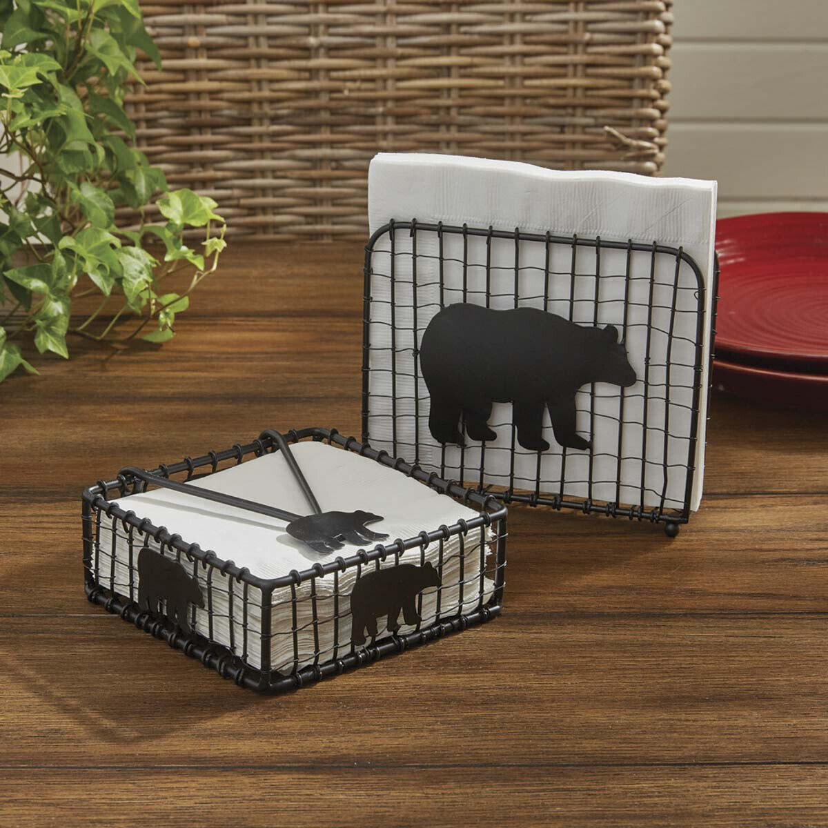 Black Bear Napkin Holder