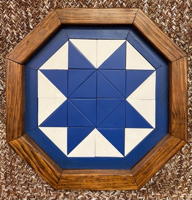 Octagon-Blue/White