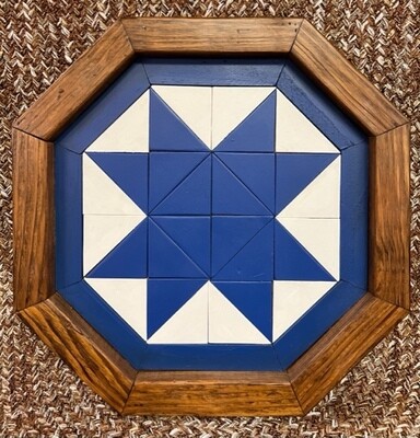 Octagon-Blue/White