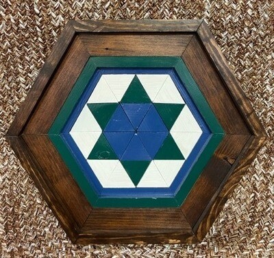 Blue &amp; Green Octagon Star