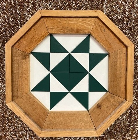 Octagon Star-Green/White