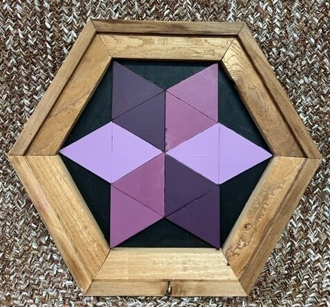 Purple 6 Point Star
