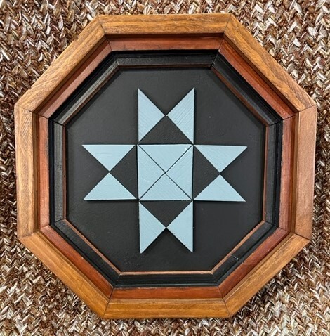Black &amp; Gray Octagon Star