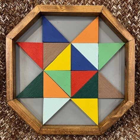 Multi Color Octagon Star