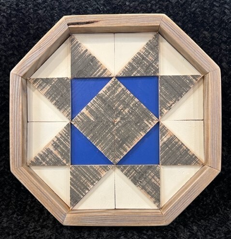 Blue &amp; Cream Octagon