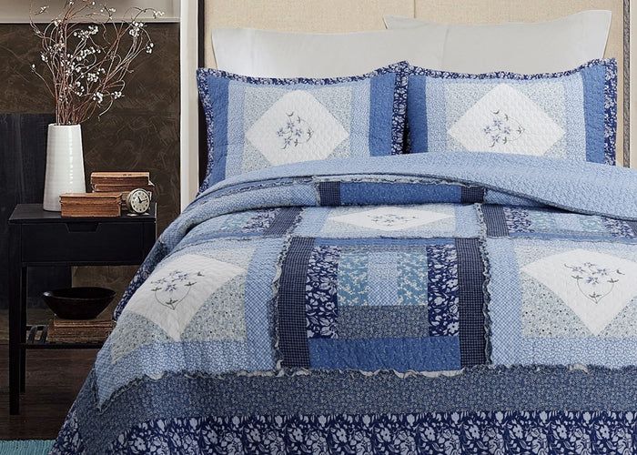 Diana - Set, Size: Queen(90&quot;x90&quot;) &amp; 2 Shams(20&quot;x26&quot;)