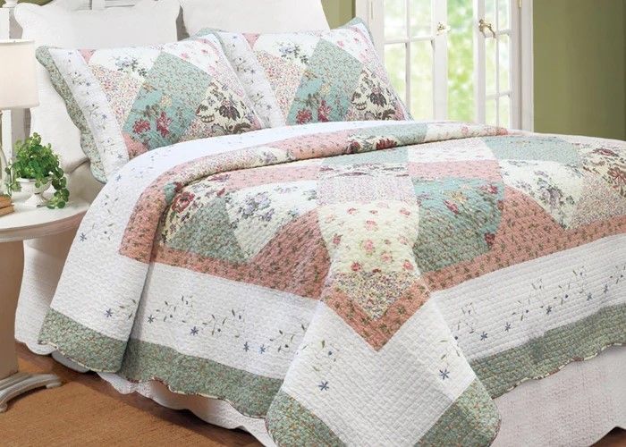 Garden Path - Set, Size: Queen(90&quot;x90&quot;) &amp; 2 Shams(20&quot;x26&quot;)
