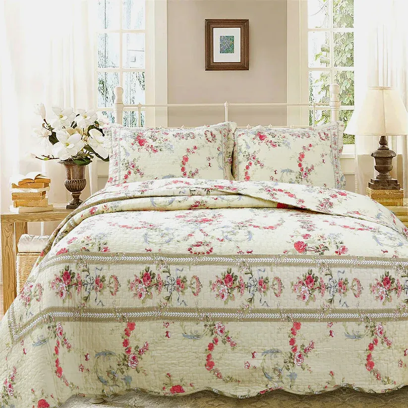 Melissa - Set, Size: Queen(88&quot;x92&quot;) &amp; 2 Shams(20&quot;x26&quot;)