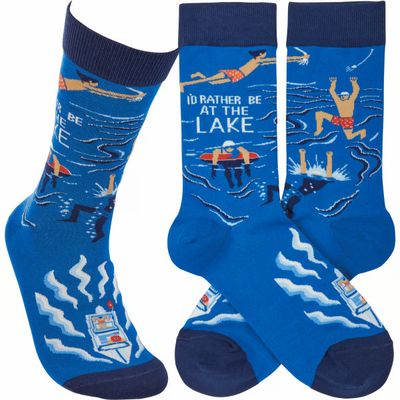 Socks-Rather be at the Lake