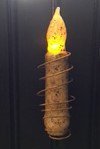 Rusty Wire Taper Candle Holder