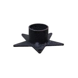 Black Star Iron Taper Candle Holder