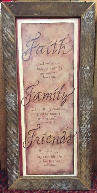 Faith, Family, Friends