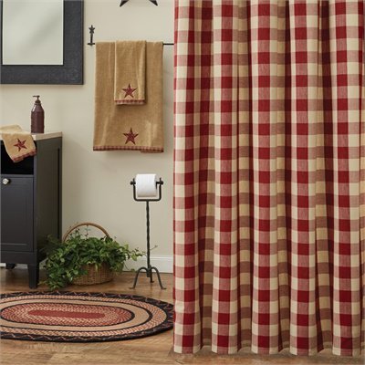 Wicklow Garnet Shower Curtain