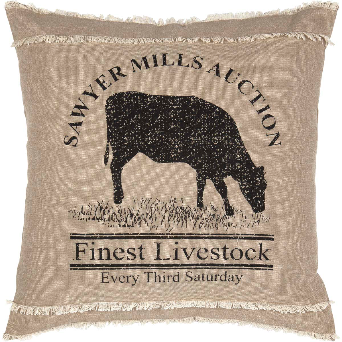 Sawyer Mill Cow Pillow