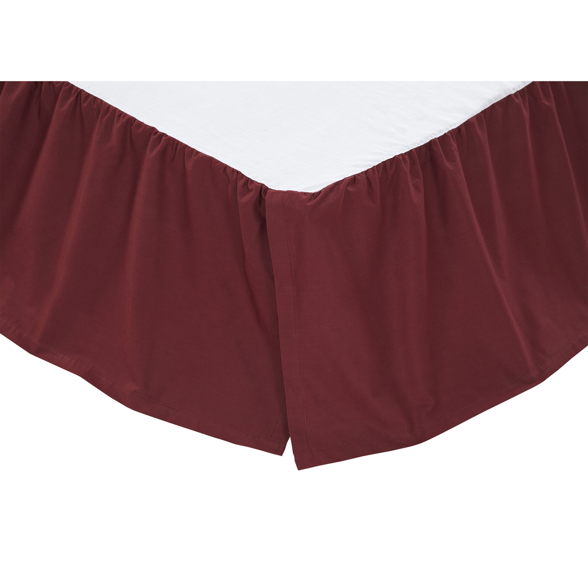 Burgundy Bed Skirt