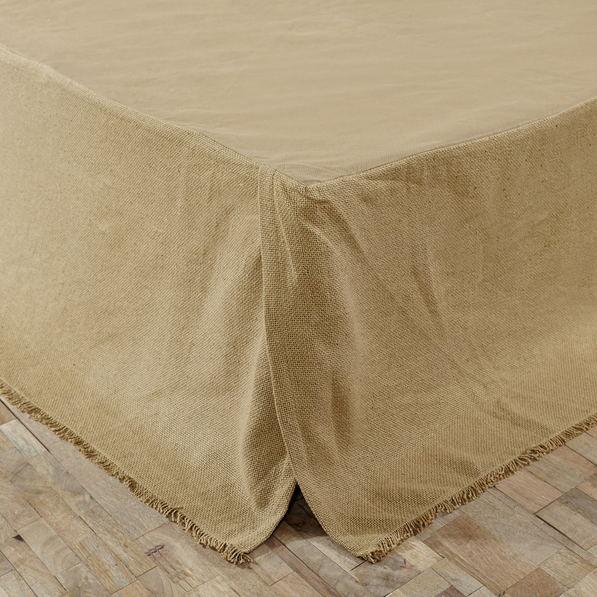 Burlap Natural Bed Skirt