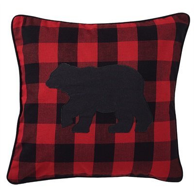 Buffalo Check Bear Pillow
