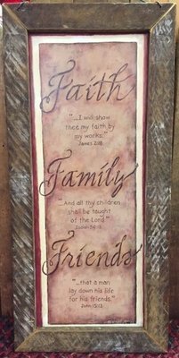 Faith, Family, Friends
