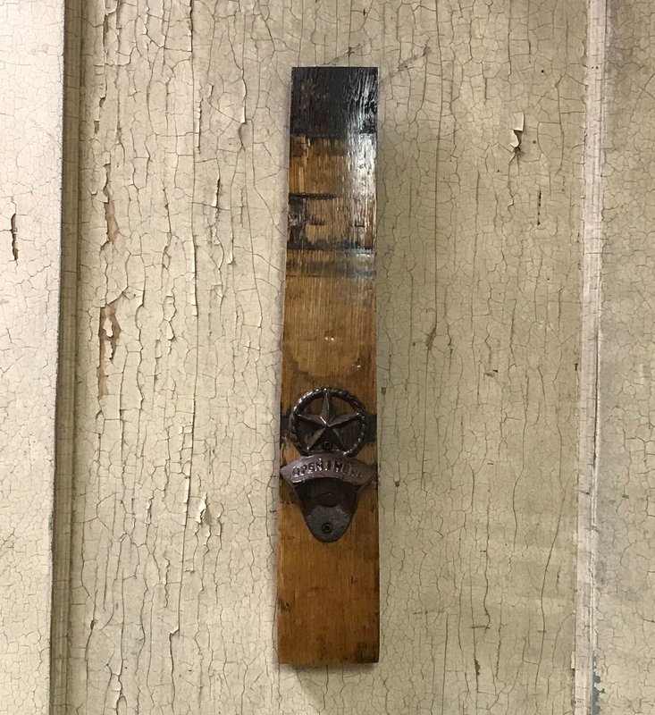 Large Stave Bottle Opener with Western Star