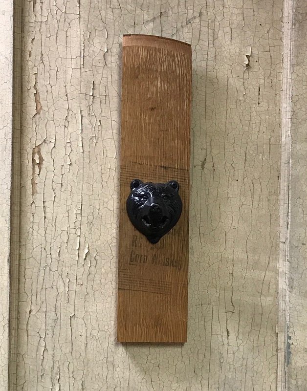 Stave Bottle Opener with Bear
