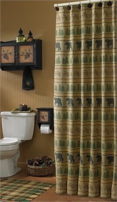 Bear Tracks Shower Curtain
