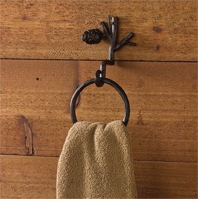 Pine Cone Towel Ring