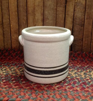 Crock with Black Stripe