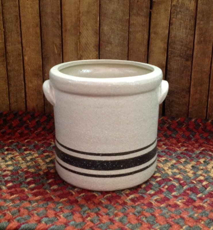 Crock with Black Stripe