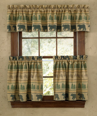 Bear Tracks Valance