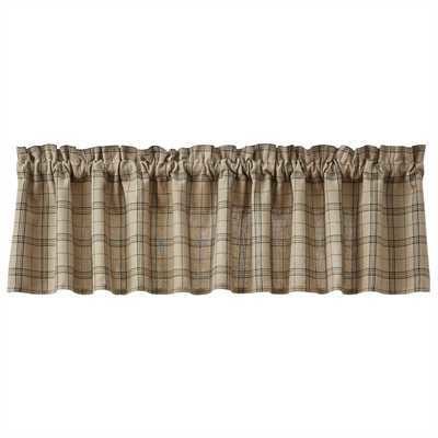 Fieldstone - Black Plaid Valance