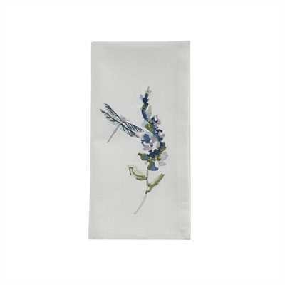 Garden Sketchbook Embroidered Napkin
