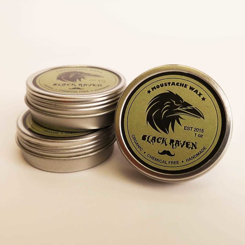Black Raven Moustache Wax