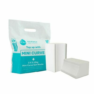 Harvey Mini Curve Block Salt 40 x 4.3KG Packs of Mini curve
