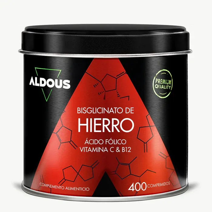 ALDOUS Hierro con Vitamina C, ácido fólico y B12