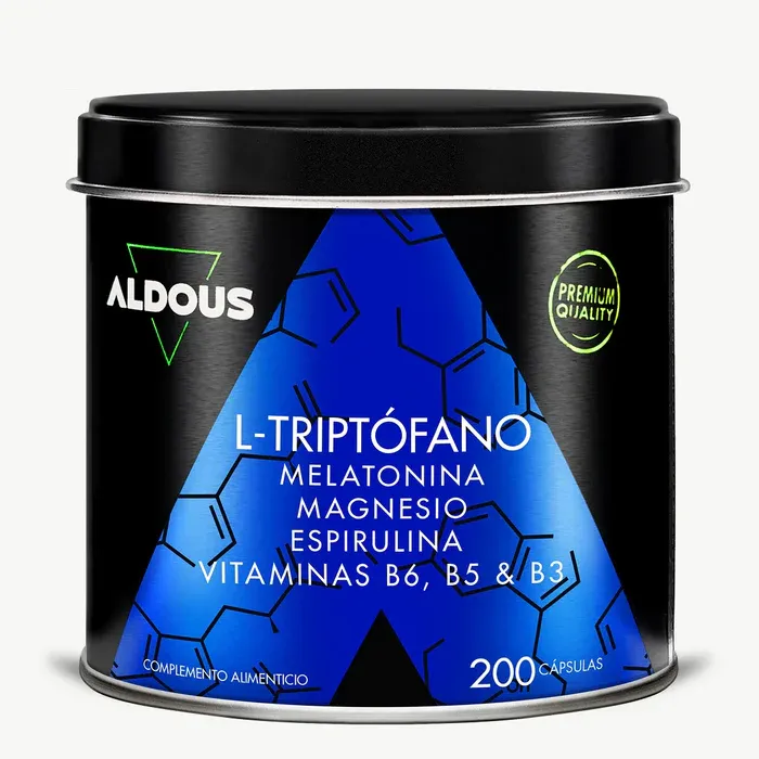 ALDOUS Triptófano con Melatonina, Magnesio, Espirulina y Vitaminas