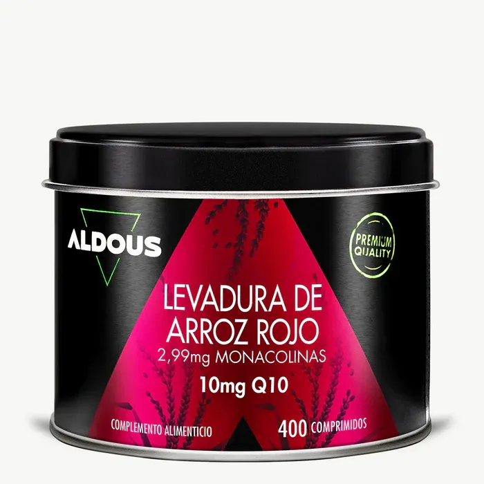 ALDOUS Levadura de Arroz Rojo con Coenzima Q10