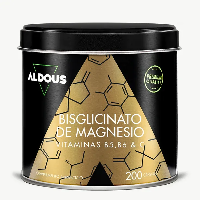 ALDOUS Bisglicinato de Magnesio con Vitamina B5, B6 y C