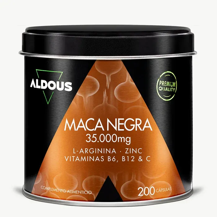 ALDOUS Maca negra con L-Arginina, Zinc y Vitaminas