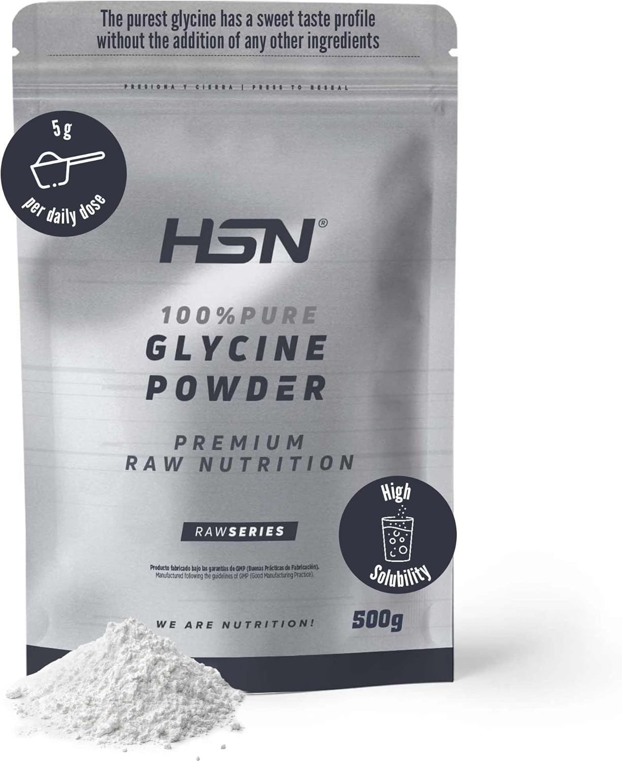 HSN GLICINA EN POLVO HSN GLICINA EN POLVO, PESO: 500G