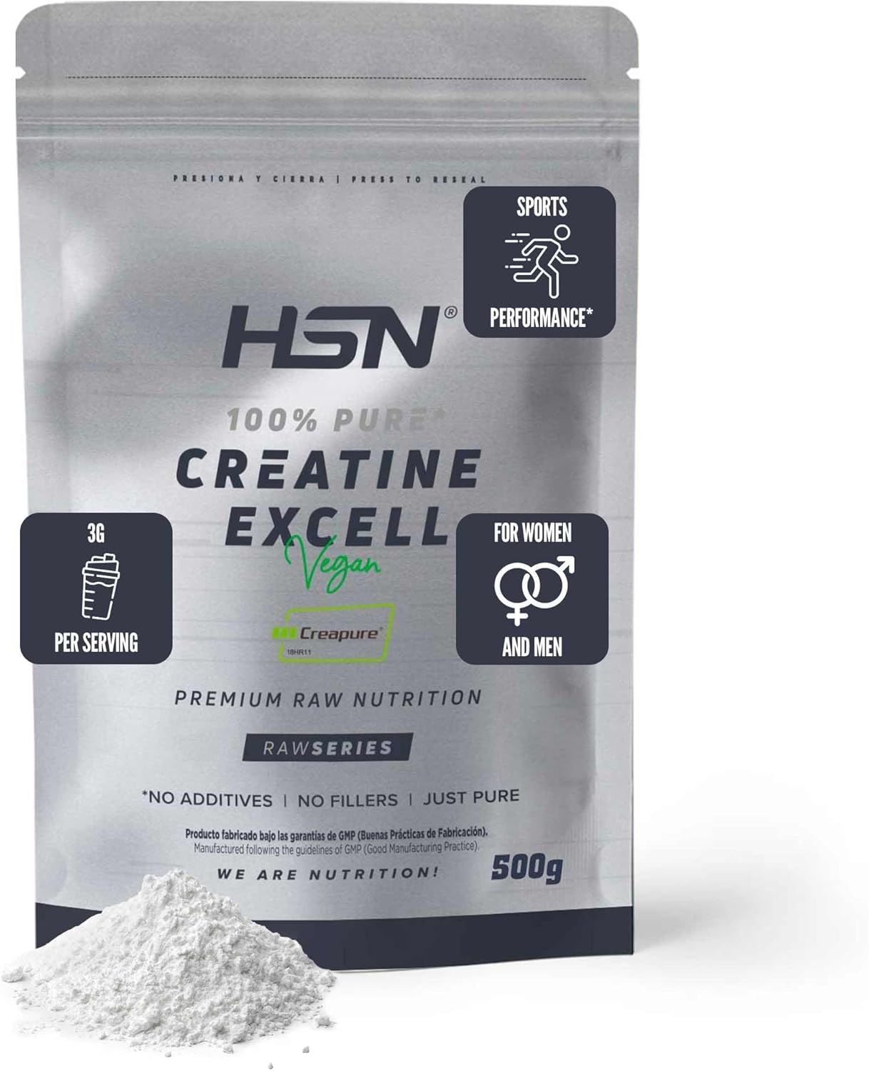 HSN CREATINA EXCELL (100% Creapure®) EN POLVO